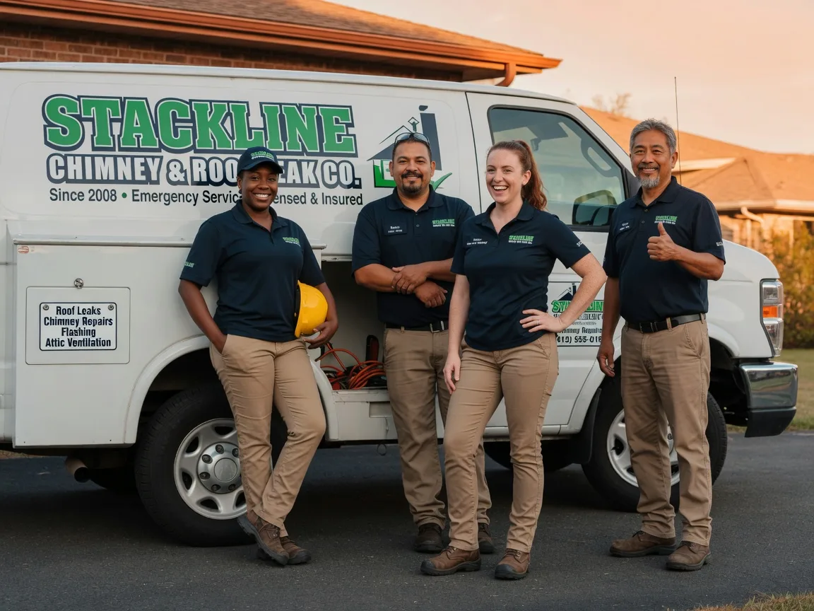 Chimney flashing repair company in Harkers Island, NC